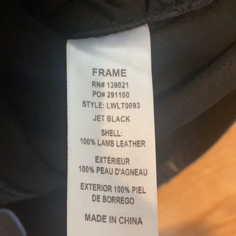 Frame leather skirt - Picture 5 of 5